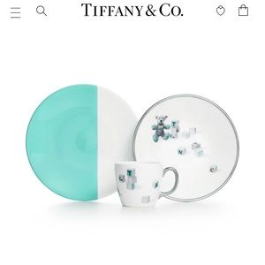 Tiffany & Co. Bear and Block Three-piece China set for baby